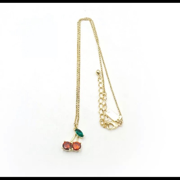 Kate Spade Gold-Plated Cherry Crystal Necklace - Picture 5 of 6